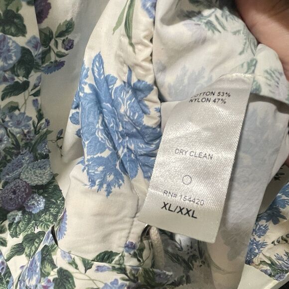 NWOT Clare V. Theo Hooded Floral Windbreaker Anorak Jacket size XL / XXL - Picture 3 of 7